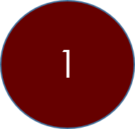 Number 1 embedded in circle